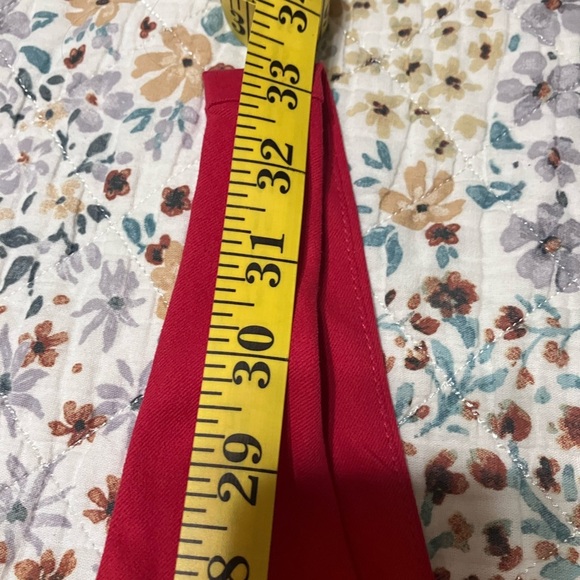 NWT! ASOS Scoop-neck Mini Dress with wrap pleat hem in Red - Picture 11 of 14